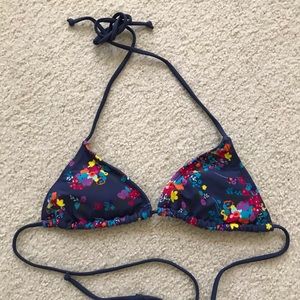 O’Neill Floral Blue Bikini Top